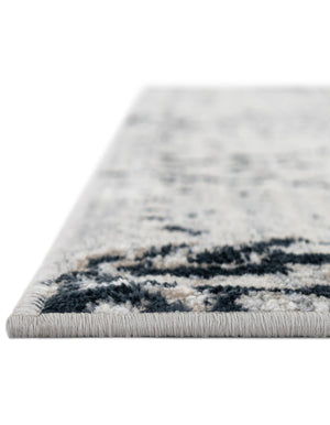 Black and White 2' x 3' 1 Kamala Washable Rectangle Rug