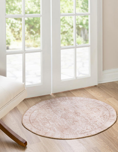 Washable Beige 2' x 3' 1 Timeless Oval Area Rug Easy to Clean Stain Resistant & Durable Traditional Classic Vintage Design Carpet for Sale at Rug Engine