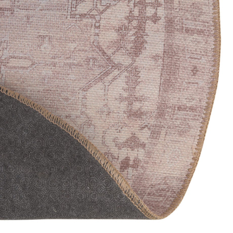 Washable Beige 2' x 3' 1 Timeless Oval Area Rug Easy to Clean Stain Resistant & Durable Traditional Classic Vintage Design Carpet for Sale at Rug Engine