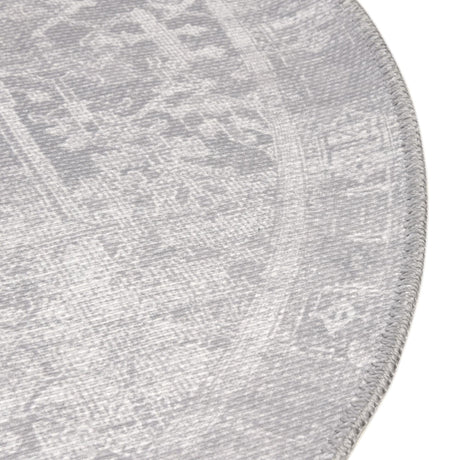 Washable Gray 2' x 3' 1 Timeless Oval Area Rug Easy to Clean Stain Resistant & Durable Traditional Classic Vintage Design Carpet for Sale at Rug Engine