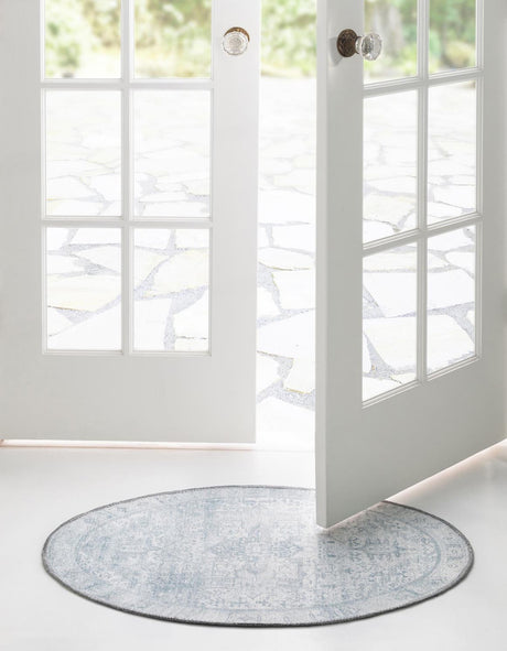 Washable Ivory 2' x 3' 1 Timeless Oval Area Rug Easy to Clean Stain Resistant & Durable Traditional Classic Vintage Design Carpet for Sale at Rug Engine