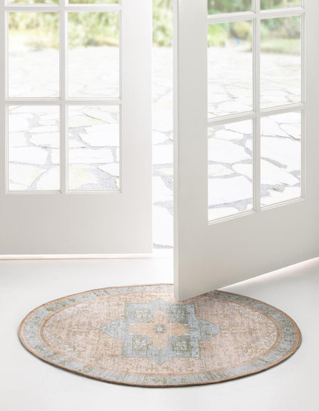 Washable Light Brown 2' x 3' 1 Timeless Oval Area Rug Easy to Clean Stain Resistant & Durable Traditional Classic Vintage Design Carpet for Sale at Rug Engine
