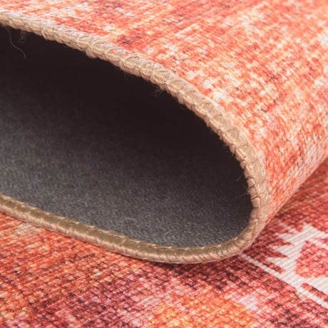 Washable Rust Red 2' x 3' 1 Timeless Oval Area Rug Easy to Clean Stain Resistant & Durable Traditional Classic Vintage Design Carpet for Sale at Rug Engine