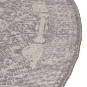 Washable Gray 2' x 3' 1 Timeless Oval Area Rug Easy to Clean Stain Resistant & Durable Traditional Classic Vintage Design Carpet for Sale at Rug Engine