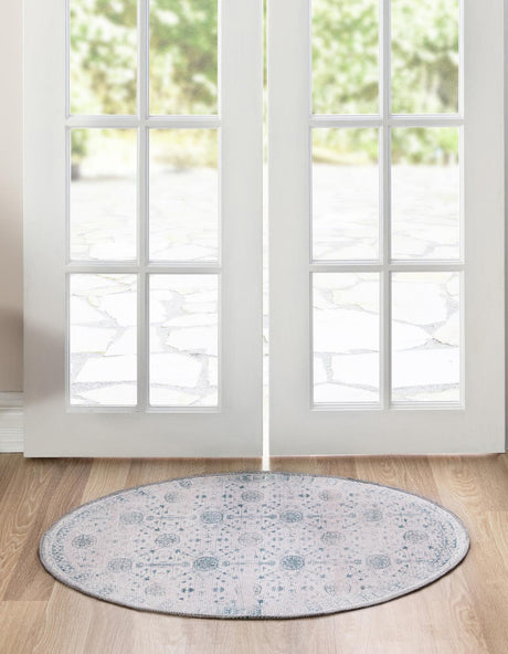 Washable Ivory 2' x 3' 1 Timeless Oval Area Rug Easy to Clean Stain Resistant & Durable Traditional Classic Vintage Design Carpet for Sale at Rug Engine