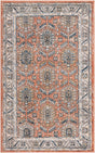 Salmon Pink 3' 3 x 5' 3 Nyla Rectangle Area Rug 100% Polypropylene Traditional Classic Carpet for Living Room, Kitchen, Bedroom, Dining, Office for Sale at Rug Engine