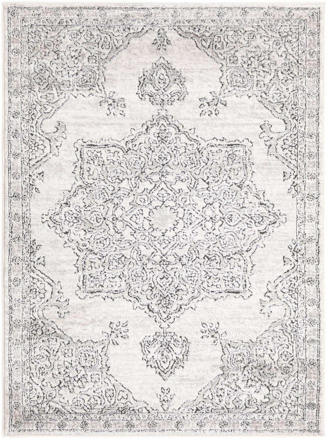 Ivory 3' 3 x 5' 3 Nyla Rectangle Area Rug 100% Polypropylene Traditional Classic Carpet for Living Room, Kitchen, Bedroom, Dining, Office for Sale at Rug Engine