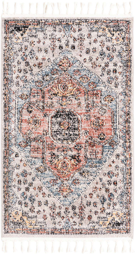 Gray 3' 3 x 5' 3 Aramis Rectangle Area Rug Polypropylene With Cotton Backing Easy Clean Living Room Bedroom Dining Office Carpet for Sale at Rug Engine