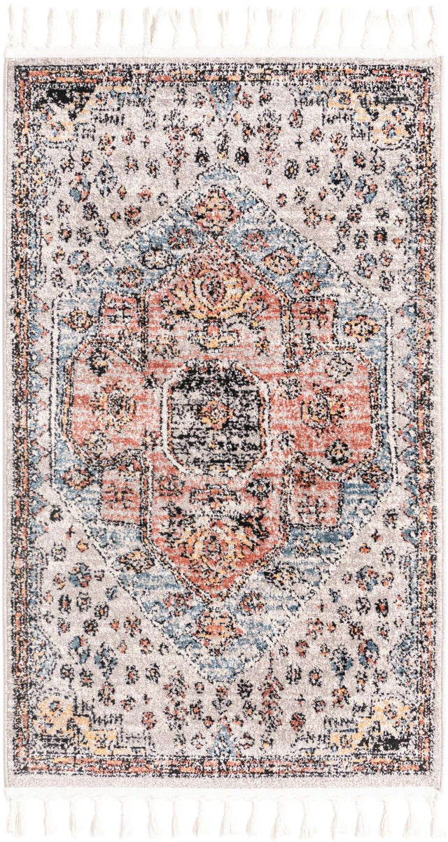 Gray 3' 3 x 5' 3 Aramis Rectangle Area Rug Polypropylene With Cotton Backing Easy Clean Living Room Bedroom Dining Office Carpet for Sale at Rug Engine