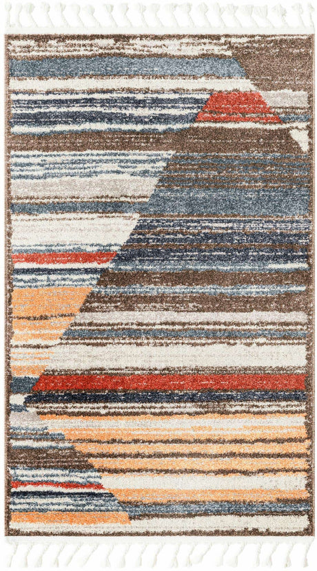 Multicolor 3' 3 x 5' 3 Aramis Rectangle Area Rug Polypropylene With Cotton Backing Easy Clean Living Room Bedroom Dining Office Carpet for Sale at Rug Engine
