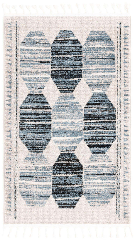 Blue 3' 3 x 5' 3 Aramis Rectangle Area Rug Polypropylene With Cotton Backing Easy Clean Living Room Bedroom Dining Office Carpet for Sale at Rug Engine
