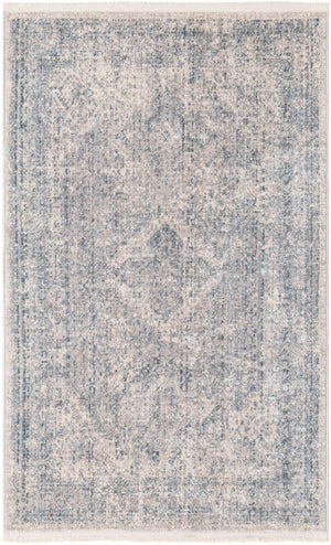 Gray 3' 3 x 5' 3 Noble Rectangle Area Rug 100% Polyester Traditional Distressed Classic Contemporary Carpet for Home Decor for Sale at Rug Engine