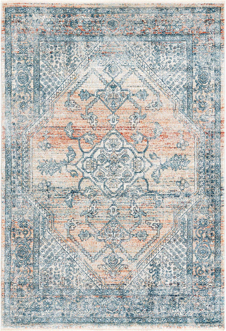 Multicolor 2' x 3' 1 Newport Rectangle Area Rug 100% Polypropylene Traditional Distressed Classic Contemporary Carpet for Home Decor for Sale at Rug Engine