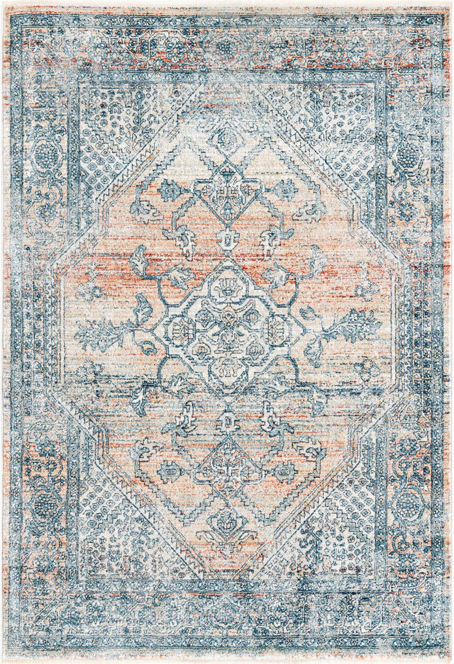 Multicolor 2' x 3' 1 Newport Rectangle Area Rug 100% Polypropylene Traditional Distressed Classic Contemporary Carpet for Home Decor for Sale at Rug Engine