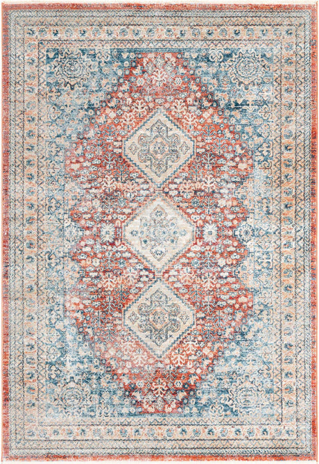 Red 2' x 3' 1 Newport Rectangle Area Rug 100% Polypropylene Traditional Distressed Classic Contemporary Carpet for Home Decor for Sale at Rug Engine