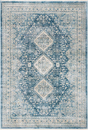 Navy Blue 2' x 3' 1 Newport Rectangle Area Rug 100% Polypropylene Traditional Distressed Classic Contemporary Carpet for Home Decor for Sale at Rug Engine