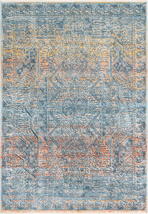 Multicolor 2' x 3' 1 Newport Rectangle Area Rug 100% Polypropylene Traditional Distressed Classic Contemporary Carpet for Home Decor for Sale at Rug Engine
