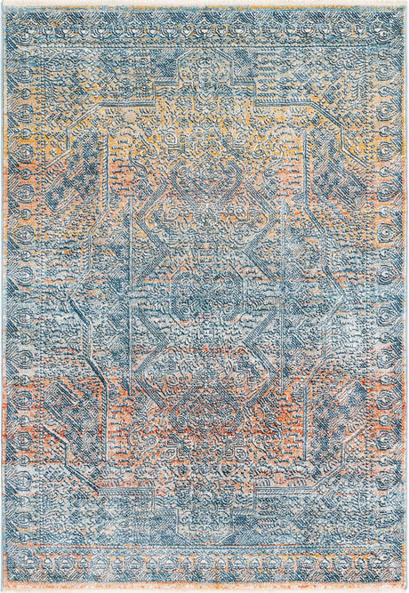 Multicolor 2' x 3' 1 Newport Rectangle Area Rug 100% Polypropylene Traditional Distressed Classic Contemporary Carpet for Home Decor for Sale at Rug Engine