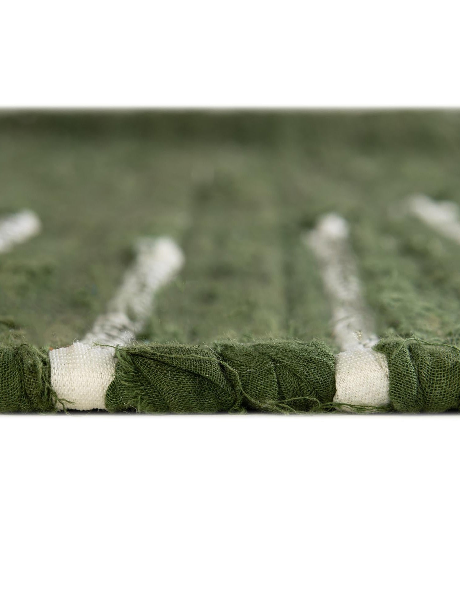 Green 10' x 10' Chindi Cotton Square Area Rug Interior Design Home Decor Carpet Mat for Sale at Rug Engine