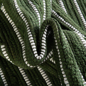 Green 7' 1 x 7' 1 Chindi Cotton Square Rug