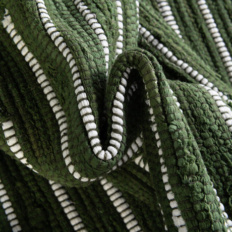 Green 10' x 10' Chindi Cotton Square Area Rug Interior Design Home Decor Carpet Mat for Sale at Rug Engine