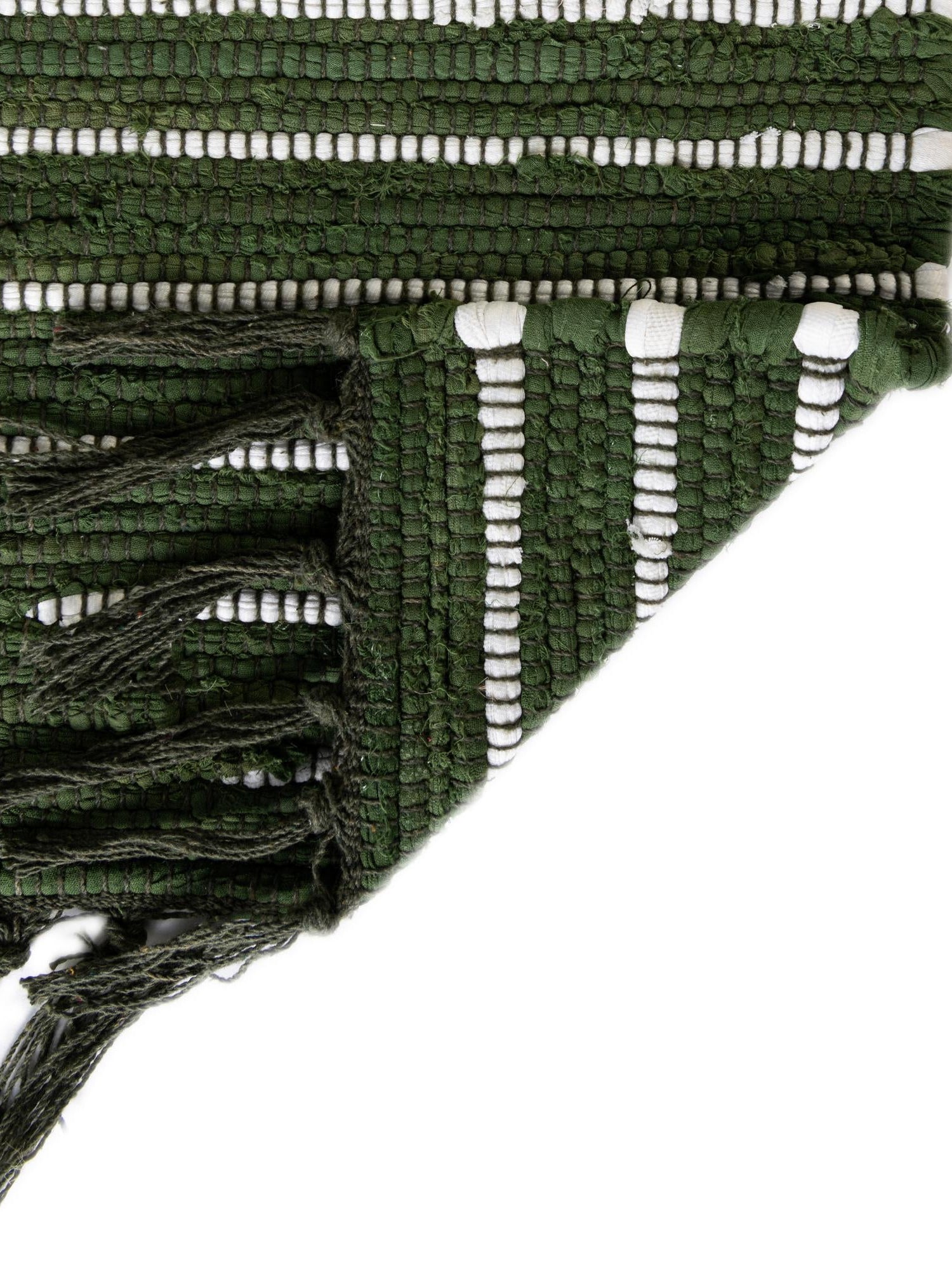 Green 10' x 10' Chindi Cotton Square Area Rug Interior Design Home Decor Carpet Mat for Sale at Rug Engine