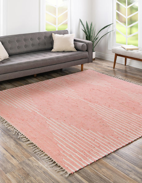 Rose 10' x 10' Chindi Cotton Square Area Rug Interior Design Home Decor Carpet Mat for Sale at Rug Engine