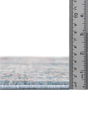 Blue 3' 11 x 3' 11 Noble Octagon Area Rug 100% Polyester Traditional Distressed Classic Contemporary Carpet for Home Decor for Sale at Rug Engine