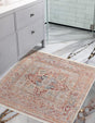 Multicolor 3' 11 x 3' 11 Noble Square Area Rug 100% Polyester Traditional Distressed Classic Contemporary Carpet for Home Decor for Sale at Rug Engine