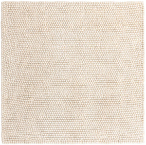 Ivory 7' 10 x 7' 10 Felt Ball Square Area Rug Stunning All Natural 100% Wool Luxury Hand Woven Carpet for Modern Home Interiors Soft Touch Marshmallow Rug for Sale at Rug Engine