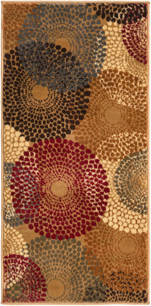 Beige 2' x 4' 1 Barista Runner Area Rug 100% Polypropylene Abstract Modern Geometric Carpet for Living Room Dining Office Dorm Room Decor for Sale at Rug Engine