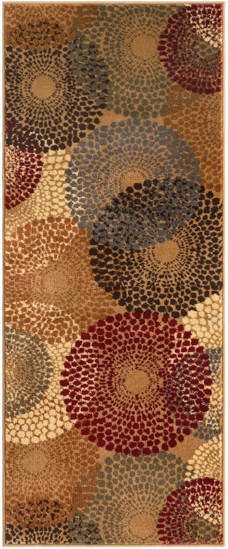Beige 2' x 5' 1 Barista Runner Area Rug 100% Polypropylene Abstract Modern Geometric Carpet for Living Room Dining Office Dorm Room Decor for Sale at Rug Engine