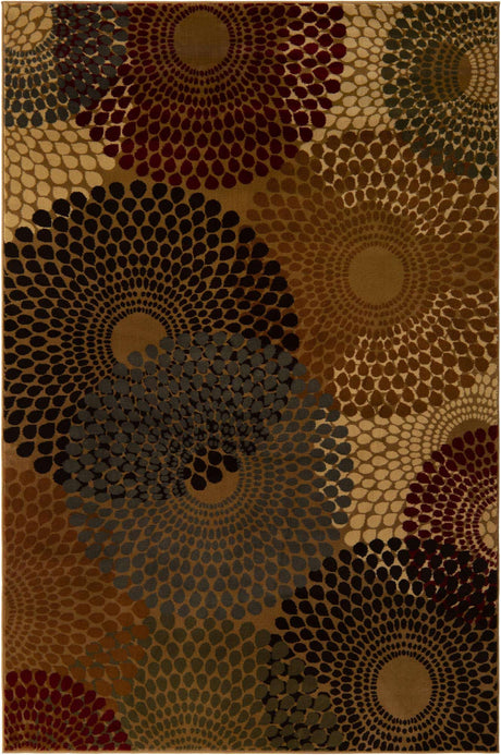 Beige 6' 1 x 9' Barista Rectangle Area Rug 100% Polypropylene Abstract Modern Geometric Carpet for Living Room Dining Office Dorm Room Decor for Sale at Rug Engine