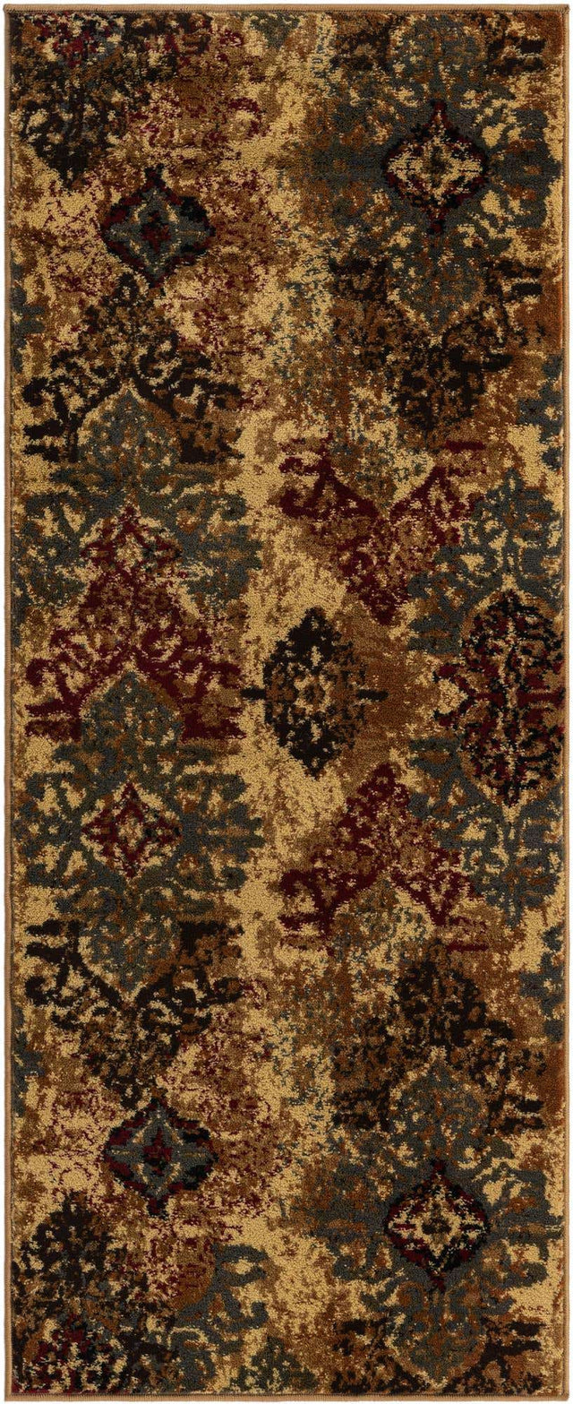 Beige 2' x 4' 1 Barista Runner Area Rug 100% Polypropylene Abstract Modern Geometric Carpet for Living Room Dining Office Dorm Room Decor for Sale at Rug Engine