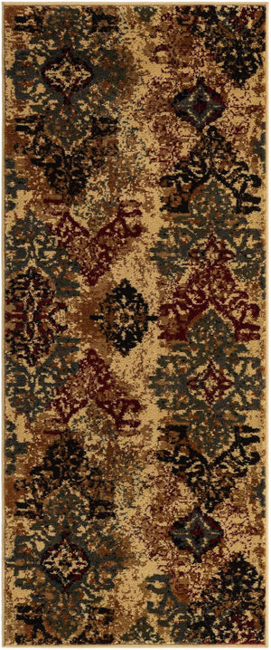 Beige 2' x 5' 1 Barista Runner Area Rug 100% Polypropylene Abstract Modern Geometric Carpet for Living Room Dining Office Dorm Room Decor for Sale at Rug Engine