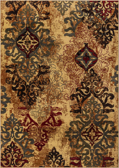Beige 7' 1 x 10' Barista Rectangle Area Rug 100% Polypropylene Abstract Modern Geometric Carpet for Living Room Dining Office Dorm Room Decor for Sale at Rug Engine
