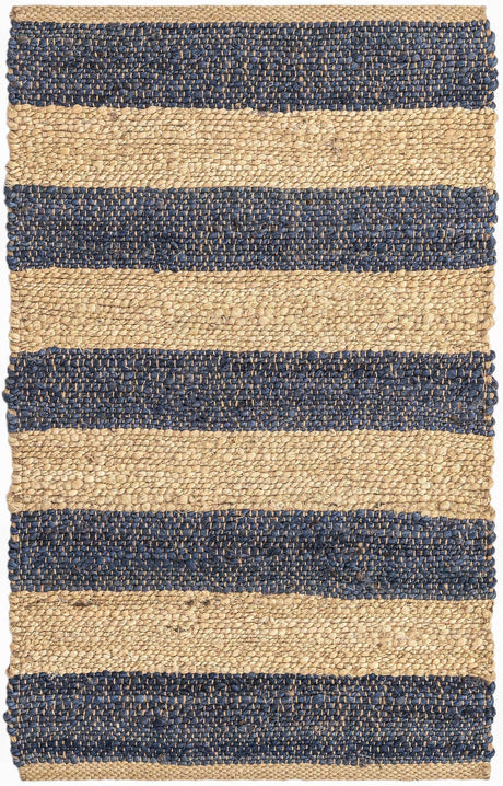 Navy Ivory 2' 2 x 3' 1 Braided Jute Rectangle Rug