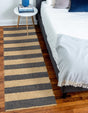 Navy Ivory 2' 2 x 6' 1 Braided Jute Runner Rug