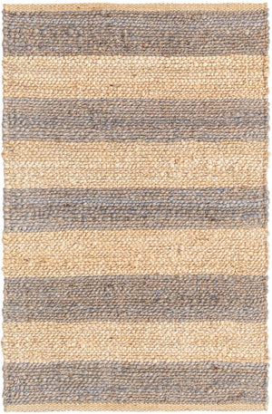 Gray Ivory 2' 2 x 3' 1 Braided Jute Rectangle Rug