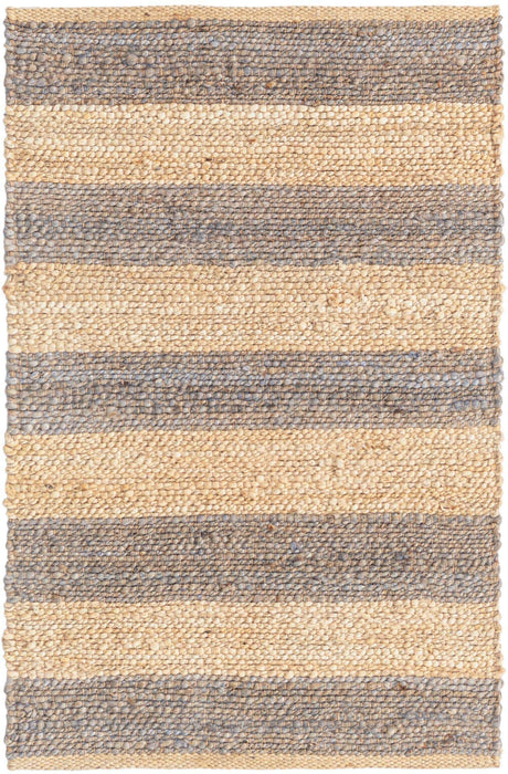 Gray Ivory 2' 2 x 3' 1 Braided Jute Rectangle Rug