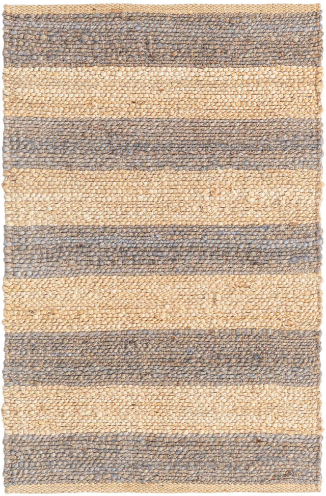 Gray Ivory 2' 2 x 3' 1 Braided Jute Rectangle Rug