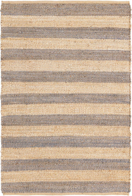 Gray Ivory 4' 1 x 6' 1 Braided Jute Rectangle Rug