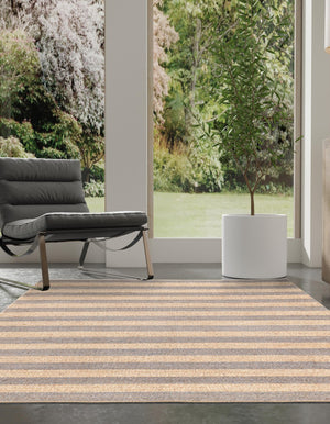 Gray Ivory 4' 1 x 6' 1 Braided Jute Rectangle Rug