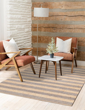 Gray Ivory 4' 1 x 6' 1 Braided Jute Rectangle Rug