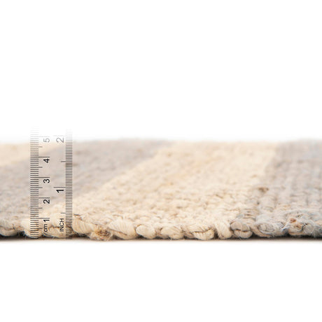 Gray Ivory 9' x 12' Braided Jute Rectangle Rug