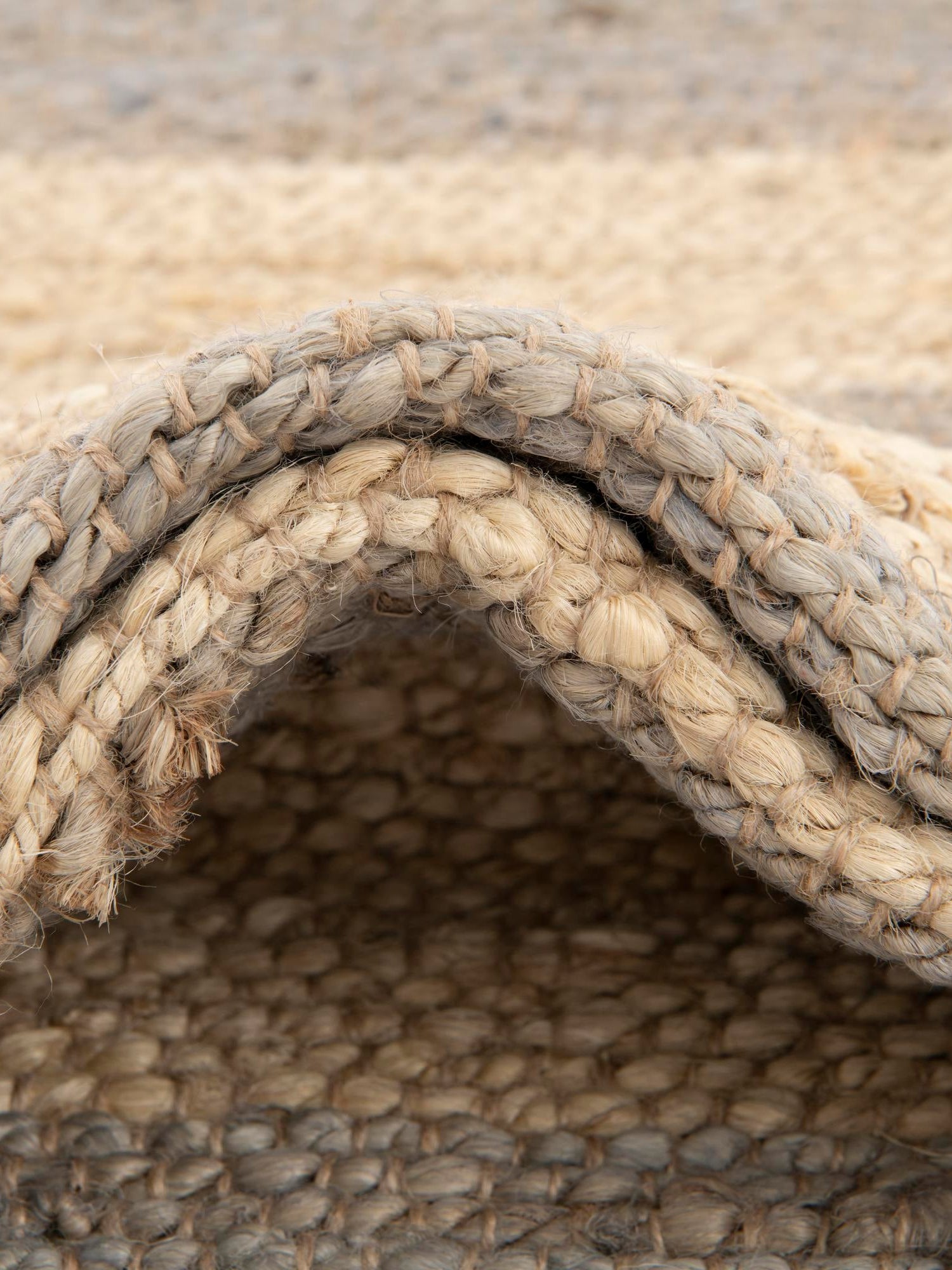 Gray Ivory 9' x 12' Braided Jute Rectangle Area Rug 100% Jute Hand Braided Natural Eco-Friendly Boho Style Carpet for Living Rooms Dining Office Space Dorms for Sale at Rug Engine