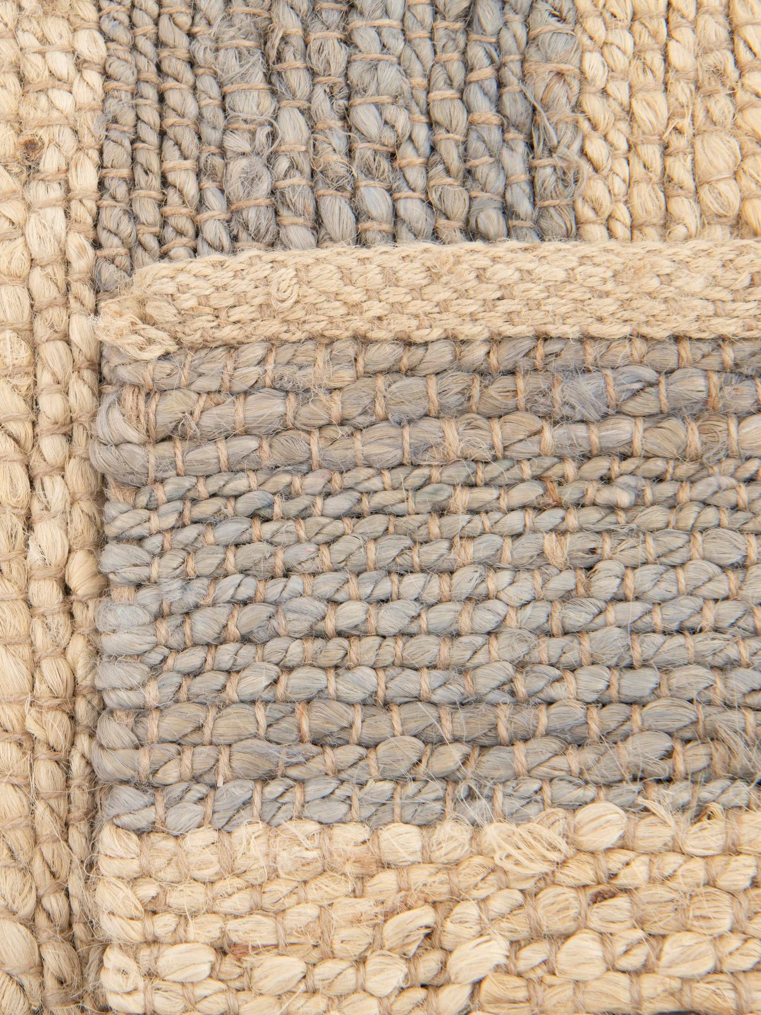 Gray Ivory 9' x 12' Braided Jute Rectangle Area Rug 100% Jute Hand Braided Natural Eco-Friendly Boho Style Carpet for Living Rooms Dining Office Space Dorms for Sale at Rug Engine
