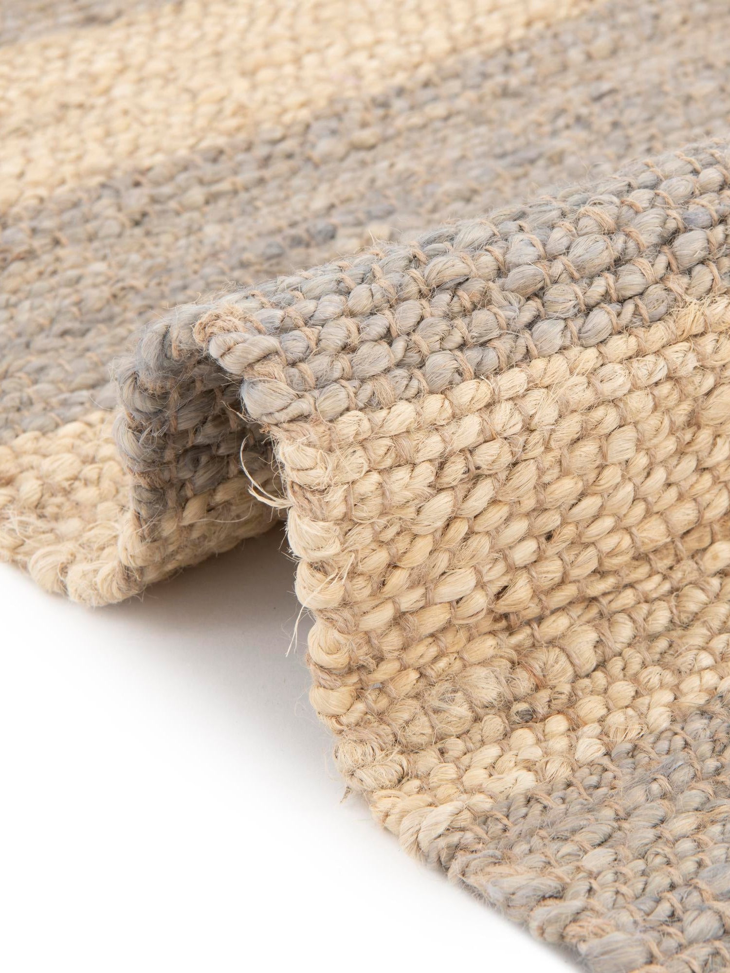 Gray Ivory 9' x 12' Braided Jute Rectangle Area Rug 100% Jute Hand Braided Natural Eco-Friendly Boho Style Carpet for Living Rooms Dining Office Space Dorms for Sale at Rug Engine