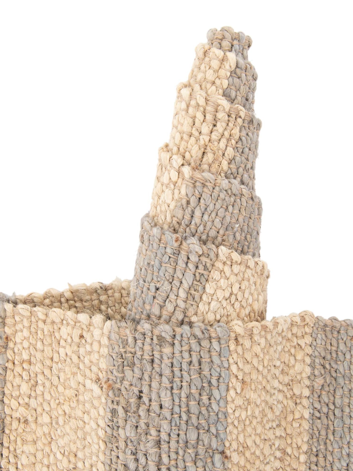Gray Ivory 9' x 12' Braided Jute Rectangle Area Rug 100% Jute Hand Braided Natural Eco-Friendly Boho Style Carpet for Living Rooms Dining Office Space Dorms for Sale at Rug Engine