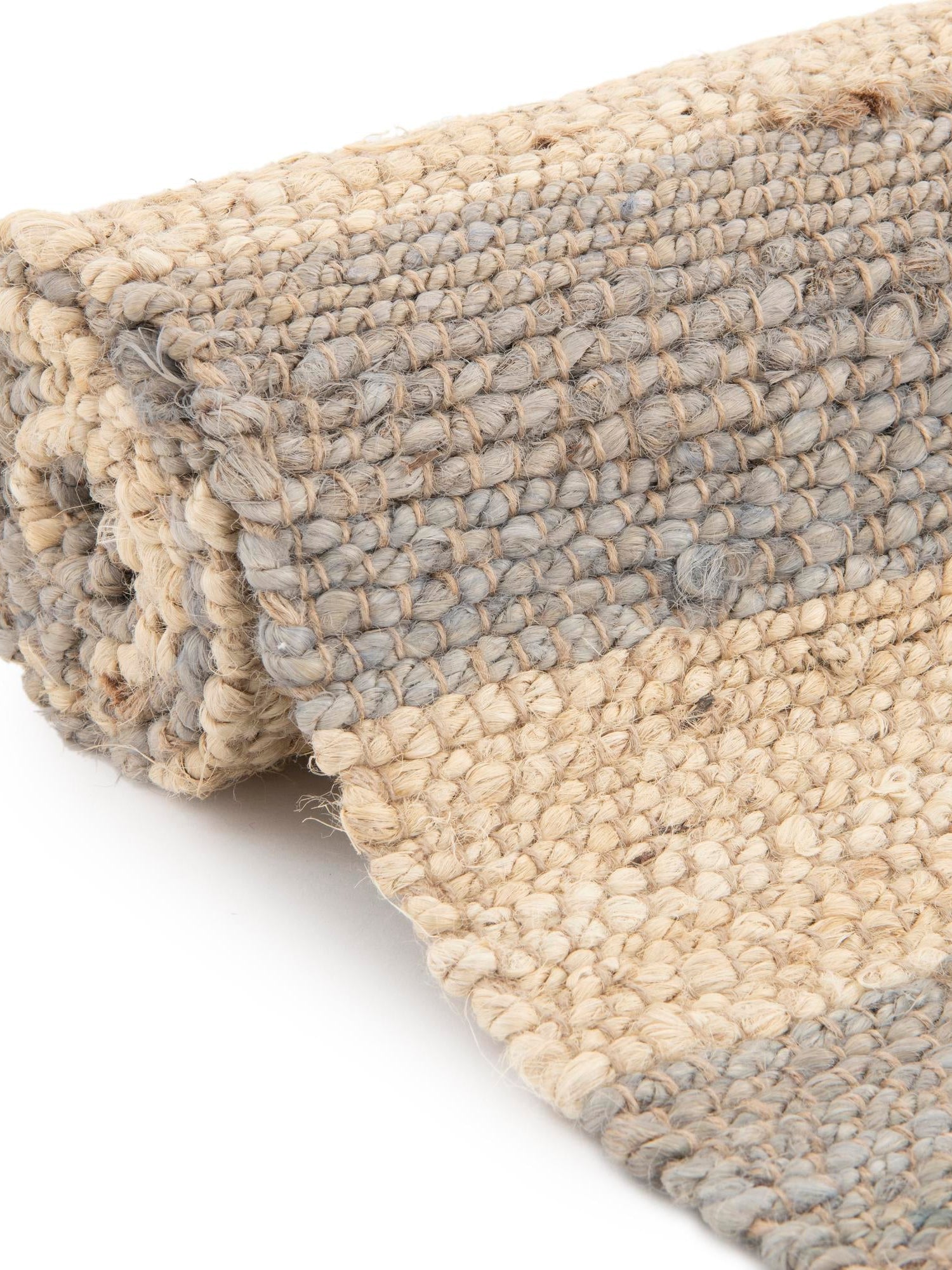 Gray Ivory 9' x 12' Braided Jute Rectangle Area Rug 100% Jute Hand Braided Natural Eco-Friendly Boho Style Carpet for Living Rooms Dining Office Space Dorms for Sale at Rug Engine